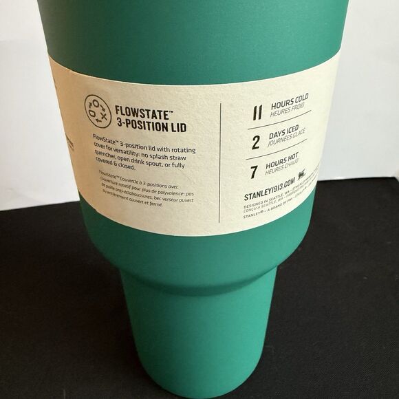 NEW Stanley 40 oz Stainless Steel FlowState Quencher H2.0 Tumbler Mug Alpine - Picture 5 of 8